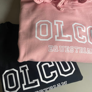 Varsity Olco hoodie (Baby pink)