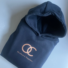 Load image into Gallery viewer, Hoofbeats &amp; Happiness hoody (Navy)