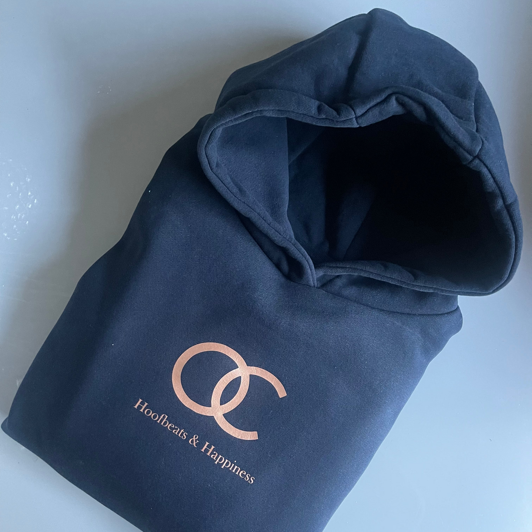Hoofbeats & Happiness hoody (Navy)