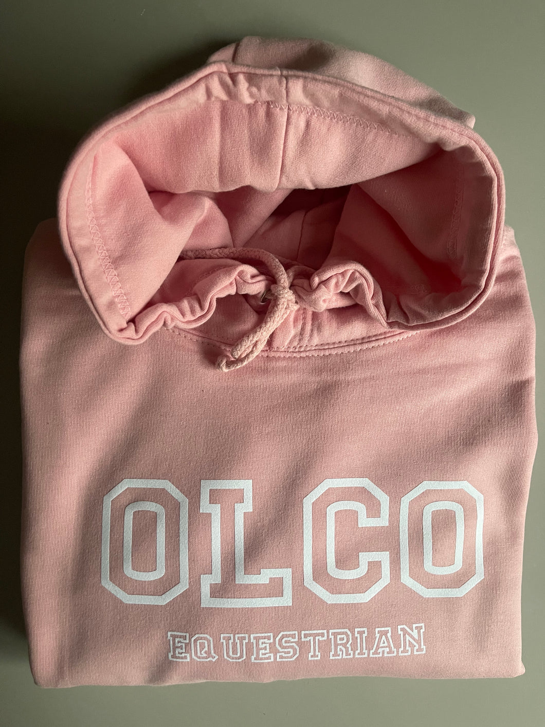 Olco Varsity hoodie (baby pink)
