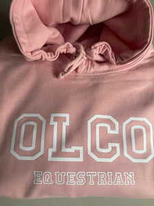 Olco Varsity hoodie (baby pink)