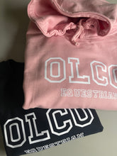 Load image into Gallery viewer, Olco Varsity hoodie (baby pink)