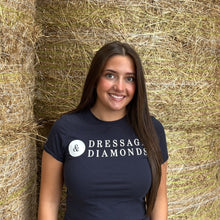 Load image into Gallery viewer, Dressage and Diamonds T-shirt (Navy)