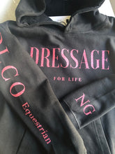 Load image into Gallery viewer, Dressage for Life childrens hoodie (personalise option)