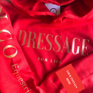 Dressage for life childrens hoodie (personalise option)