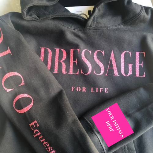 Dressage for Life childrens hoodie (personalise option)
