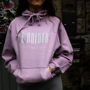 Be Bolder lilac hoodie