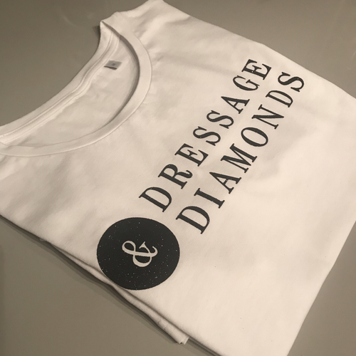Dressage and Diamonds t shirt (white) size xs